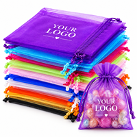 Sacs en organza personnalisés avec cordon de serrage pour bijoux, cadeaux, cosmétiques et accessoires
