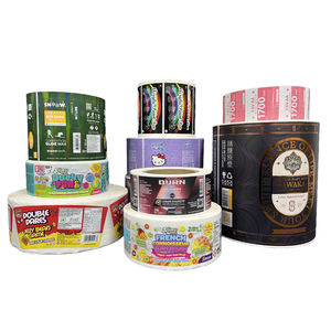 สติกเกอร์กันน้ำรูปทรงสี่เหลี่ยมผืนผ้า พิมพ์สีสันสดใส แบบกำหนดเอง 8 สี วัสดุ PVC สำหรับบรรจุภัณฑ์อาหาร เครื่องดื่ม เครื่องสำอาง ขวด กระปุก คุณภาพสูง - Product Image 1