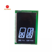 SML0265 Modul LCD Segmen 2 Digit 7-Segmen COB LCM Latar Belakang Hitam Tampilan Negatif untuk Indikator Lift