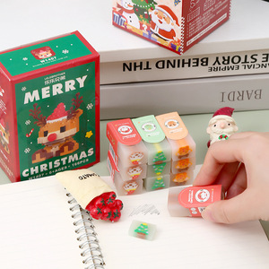 Borrador con forma de sándwich navideño, mini regalo para niños, material escolar - Product Image 2