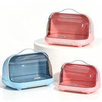 Boîte de rangement pour biberons avec couvercle, séchoir à biberons portable, plateau de drainage, organisateur de couverts pour la cuisine