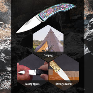 سكين سلخ للصيد مصنوعة يدويًا من Bochen 3cr13 من الفولاذ المقاوم للصدأ بطول إجمالي 14 من الفولاذ المقاوم للصدأ مخصص للتخييم والمشي لمسافات طويلة - Product Image 4