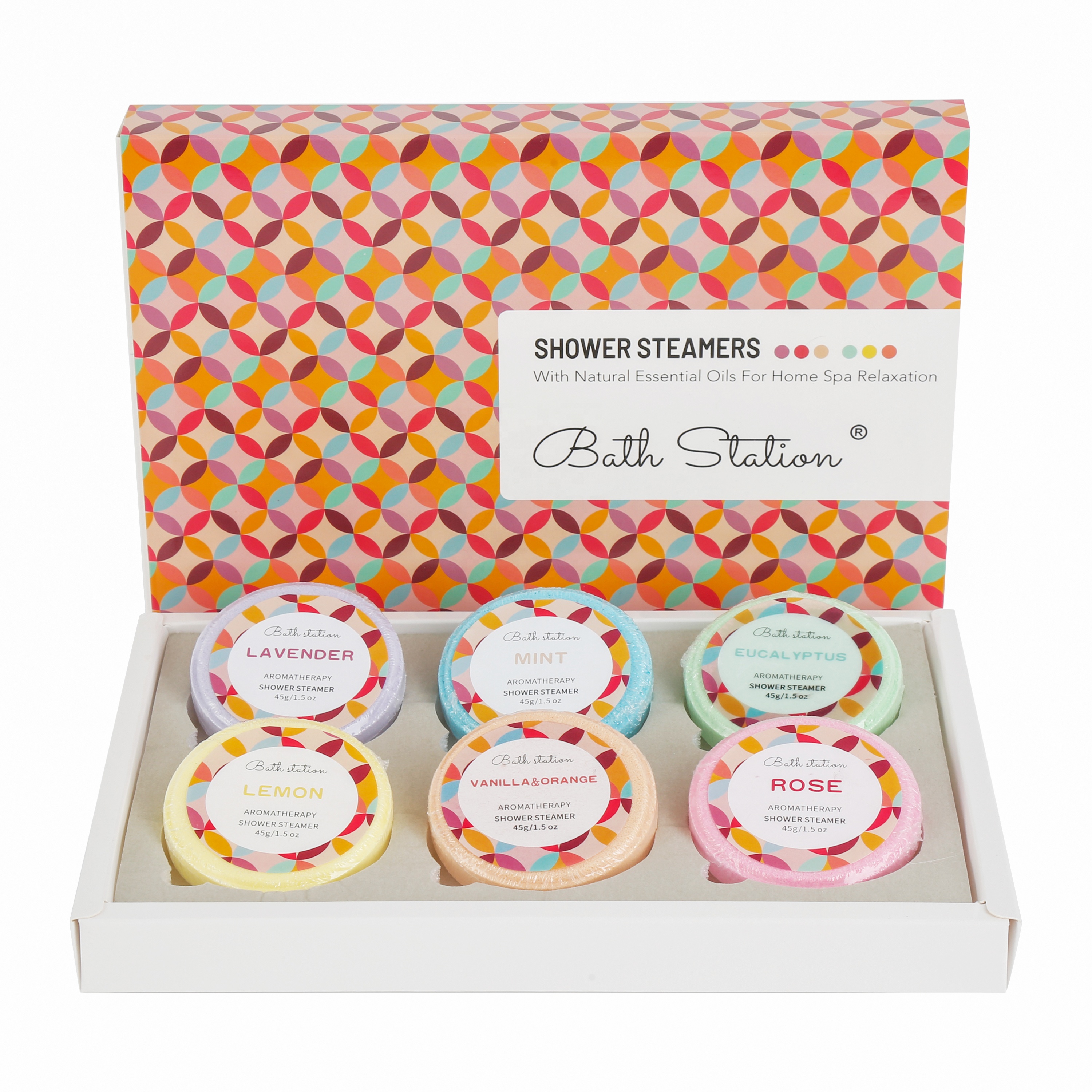 Горячий продавать Amazon bathstation ароматерапией пароварки Бомбочки для ванны подарочный набор натуральный