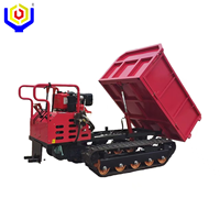 1000KG chenillé Mini Dumper ferme jardin multifonctionnel hydraulique auto-chargement camion à benne basculante sur chenilles