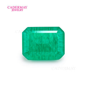 Кадермей, Выращенный в лаборатории изумрудно-кремовый корпус с водяным подогревом, девять цветов, ямбийский лабораторный восьмиугольный Ограненный зеленый драгоценный камень - Product Image 6