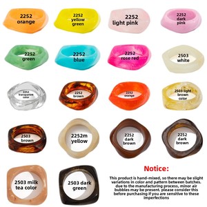 Bracciali Vintage Colorati Irregolari Grandi in Resina Acrilica Trasparente Lucite, Braccialetti Geometrici Trendy da Donna <span class=keywords><strong>YUMMY</strong></span> - Product Image 5