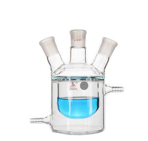 夹套反应釜 双层反应瓶 三颈循环保温 250ml/24 # *<span class=keywords><strong>3</strong></span> - Product Image 2