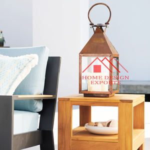 Linterna de vela única, decoración de jardín, casa de campo rústica, soporte de luz en T de hierro, linterna de hierro superventas para centros de mesa de suelo - Product Image 3