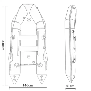 Bateau d'<span class=keywords><strong>assaut</strong></span> gonflable MC330-3 SOLAR MARINE épaissi <span class=keywords><strong>de</strong></span> 0,9 mm avec plancher pneumatique, kayak, bateau ponton <span class=keywords><strong>de</strong></span> pêche gonflable - Product Image 4