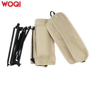 Chaise de camping pliable à dossier haut Woqi, cadre en aluminium, tissu Oxford, capacité de charge de 150 kg, utilisation en extérieur, jardin - Product Image 2