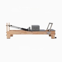 Ensemble de 5 pièces de Reformer Pilates Cadillac en Bois d'Hévéa Durable, Réglable et Portable, MJD CC22, Écologique, pour la Santé et le Bien-être, pour la Maison et le Studio