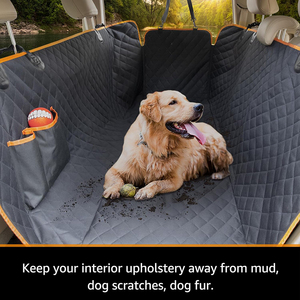 Fundas Protectoras para Asientos de Coche para Perros, Impermeables, con Solapas Laterales Antiarañazos, para el Asiento Trasero del Coche - Product Image 2