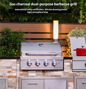 Entrega en 7 Días, Parrilla de Gas de Acero Inoxidable de 4 Quemadores, Superficie Fácil de Limpiar, para Cocinas Exteriores DY-g400 Bbq Gr - Product Image 2