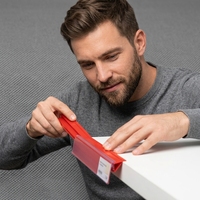 Porte-étiquettes autocollants pour rayonnages en plastique XH Brand PA39