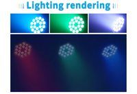 Projecteurs de scène professionnels MJ Outdoor étanches IP65 18*10W 4-en-1 à LED, équipement d'éclairage de scène