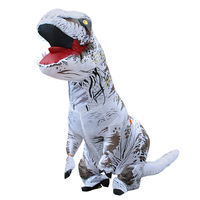 मजेदार inflatable डायनासोर पोशाक mascots कपड़े सफेद डिनो कार्निवल पार्टी प्रदर्शन बच्चों के कपड़े कस्टम कार्टून शुभंकर