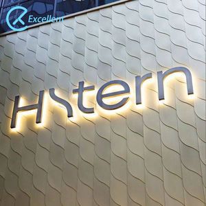 Acrylique Led affaires rétro-éclairé alphabet lettre signes extérieur Led décor publicité halo éclairé lettres 3D lettre lumières signe d'affaires - Product Image 6