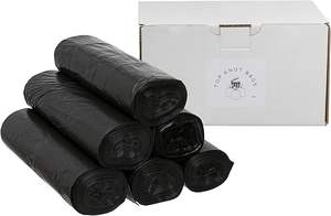 Sacs poubelles noirs 42-55 gallons, résistants, en PEHD 1,5 mil, anti-fuite et anti-humidité, non parfumés, pour cuisine, salle de bain et expédition - Product Image 4