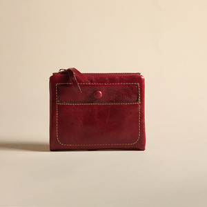 Zenos Vintage High Quality Genuine Leather Coin <b>Purse</b> New Cowhide Credit Card Holder Multi-Functional Short Zipper Wallet - Product Image 1