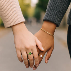 Natural Gemstone Amethyst Green Aventurinehand Craft Wire <b>Wrap</b> Bronze Plating Gemstone Ball Ring - Product Image 5