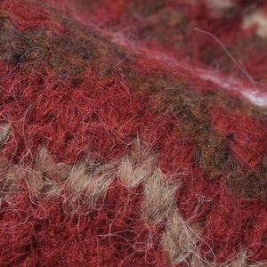 Bonnet d'hiver en tricot jacquard rayé, chaud et épais, pour femme, bonnet d'extérieur, bonnet en laine tendance - Product Image 4