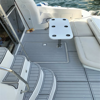 Tapis de pont en mousse EVA imitation teck pour plateforme de bain et cockpit de bateau Sea Ray 480 (2002), style SeaDek MarineMat Gatorstep, auto-adhésif