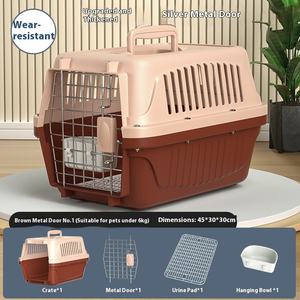 Toptan <span class=keywords><strong>Pet</strong></span> havayolu kasalar taşınabilir kedi taşıyıcılar köpek kafesleri ve nakliye hava kargo kasalar küçük büyük köpekler için - Product Image 6
