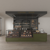 Comptoir de bar de réception de boulangerie moderne personnalisable de haute qualité pour les centres commerciaux et les supermarchés Comptoir de bar