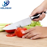Couteau de chef en acier inoxydable de 20cm avec manche forgé, conception brevetée avec logo personnalisé, Royal Swiss Line Professional