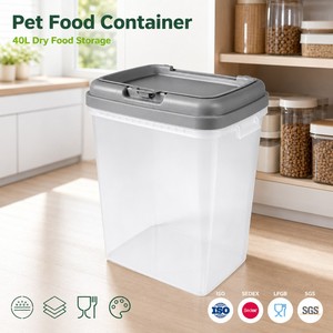 Flip Lid Locking <strong>Food</strong> Grade Storage Bin <strong>15kg</strong> Pet <strong>Food</strong> <strong>Container</strong> <strong>Dog</strong> Cat <strong>Food</strong> Storage <strong>Container</strong> - Product Image 1