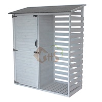 Rectangle biseau asphalte toit gris noir jardin extérieur arrière-cour abri de stockage d'outils