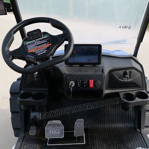 Радужная индивидуальная уличная легальная электрическая тележка для гольфа, багги для гольфа, 6 мест, батарея 72 В, литий-ионная электрическая тележка для гольфа - Product Image 5