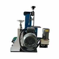 Moteur d'entraînement à courroie plate multifonction pour ponceuse à bande, pour le débavurage, le polissage et le rectification de surfaces métalliques (Grains P80-P400, 1-5 m/min)