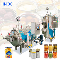 HNOC Máquina Esterilizadora en Autoclave de Vapor para Alimentos a Alta Temperatura, para Frascos de Vidrio y Latas de Aluminio, para Carne de Pollo