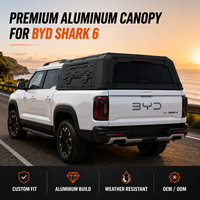 Capot de camion de style militaire pour BYD Shark Pickup, toit rigide, couvre-caisse en aluminium robuste