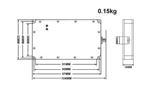 โมดูล40W 100-2400เมตรสำหรับระบบโดรน FPV Anti-Lora อุปกรณ์แยกสัญญาณอนาล็อก VCO โล่ RF - Product Image 6