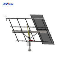 Système de suivi solaire à double axe en acier galvanisé à chaud DAH, structure montée au sol pour panneaux solaires