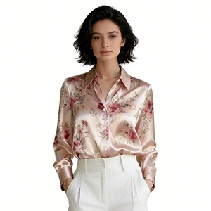 <span class=keywords><strong>Camicia</strong></span> Floreale da Donna con Bottoni, Manica Lunga, Elegante Blusa da Ufficio, Abbigliamento Femminile Sehe Fashion - Product Image 2