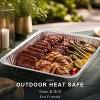 Plateau de service en aluminium pour barbecue extérieur, grand plat de service, qualité alimentaire, écologique, approvisionnement en gros