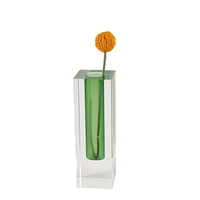 Vase à fleurs en acrylique arc-en-ciel moderne, style nordique coloré, vase de table pour la décoration de la maison et les mariages