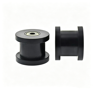 8*50*40mm Çift Rulmanlı H-Yivli Naylon Kaldırma Kasnağı, Vinç Rayı için Naylon Kılavuz Makara Tekerleği - Product Image 4
