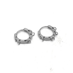 Aros de Acero de Titanio yunnique Unisex, Diseño Geométrico con Perno de Acero Inoxidable 316, Otoño 2024 Guangzhou - Product Image 1