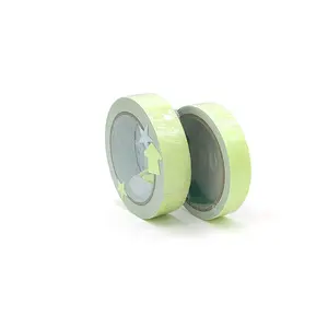 Green glow in the dark pvc pet printable film sheet tape sticker roll marker stripe sheeting strip for indoor