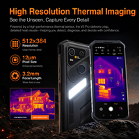 Smartphone Tangguh YAC V5 Pro 5G Kamera Termal 10000mAh Android 16 6.72" 120Hz IP68 IP69K NFC Pengisian Daya Nirkabel