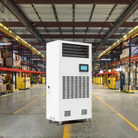 Nouveau système de contrôle d'humidité industriel 90L/D-480L/D, déshumidification, humidification, mobile, efficacité de filtration de 95% pour les usines