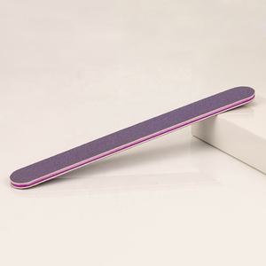 Toplu yıkanabilir dayanıklı mor profesyonel 100/180 özel tırnak törpüsü Logo 100 100 özel etiket OEM - Product Image 6