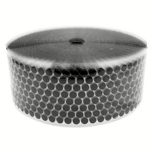 Customized Black Round Self Adhesives Hook and Loop Sticker Dots <b>Carpet</b> Gripper Pad - Product Image 3