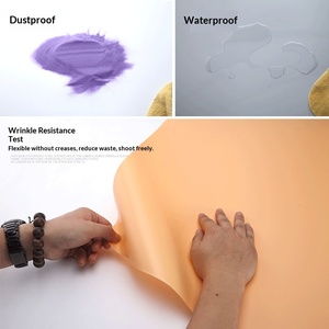 Photography PVC <strong>Background</strong> Paper Solid Color Photography <strong>Background</strong> Board Frosted Swing Photography Waterproof Non Reflective - Product Image 2