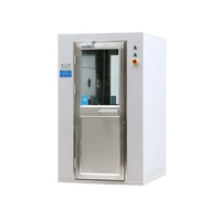 Doubles ventilateurs SUS 304 Douche d'air facile à monter soi-même Panneau de contrôle intelligent Salle blanche Douche d'air pour l'industrie de la biotechnologie Usine