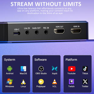 Tarjeta de Captura de Video HDMI a USB, USB 4K 60Hz 1080P 120Hz, Transmisión en Vivo, Captura de Juegos, Grabación en Vivo, Webcam HDR - Product Image 4